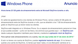 windows phone anuncio