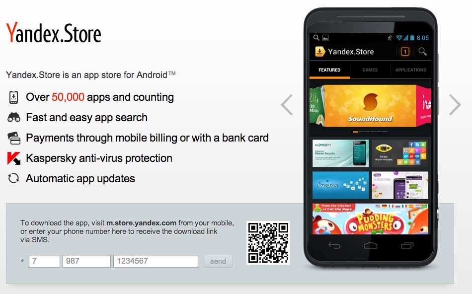 Yandex.Store Tienda de aplicaciones Android