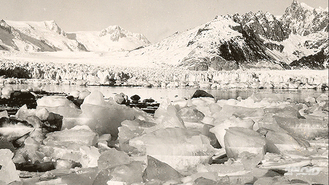 Alaska, glaciar Noroeste. Antes (1940) y después (2005)
