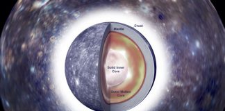 núcleo sólido gigante en Mercurio